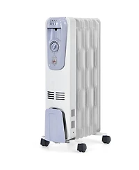 Sugift 1500W Oil Filled Radiator with Thermostat and 4 Bottom Wheels