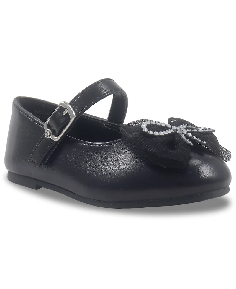 Jessica Simpson Toddler and Little Girls' Amy Petal Buckle Strap Dress Shoe