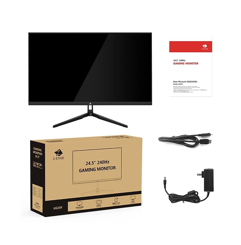 24.5 inch 1080P Fhd 1920 x 1080 240Hz 1ms Flat Panel Gaming Monitor