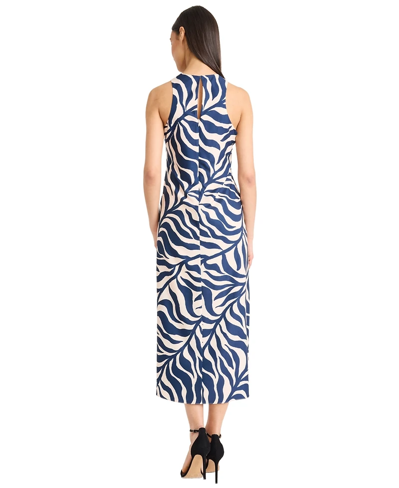 Donna Morgan Women's Sleeveless Printed Midi Dress