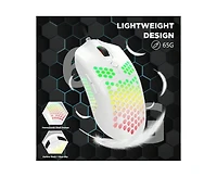 Risokeys 2-Pc Mechanical Gaming Combo – 82-Key Backlit Keyboard with Purple Switches, 65G Honeycomb Mouse with 12000 Dpi