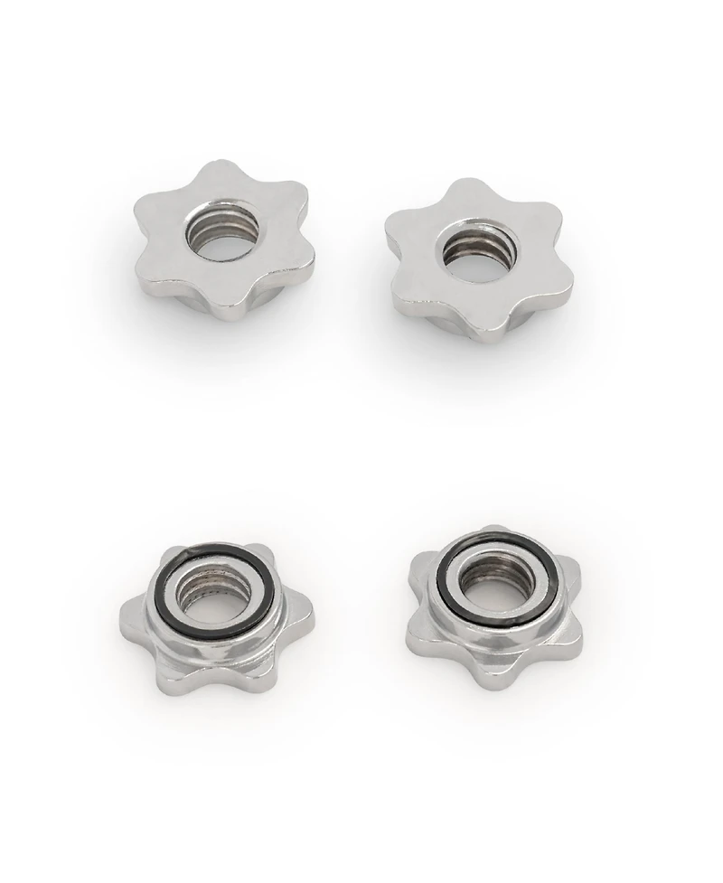 Sunny Health & Fitness 47" Threaded Ez Curl Chrome Bar