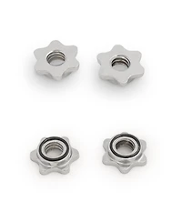 Sunny Health & Fitness 47" Threaded Ez Curl Chrome Bar