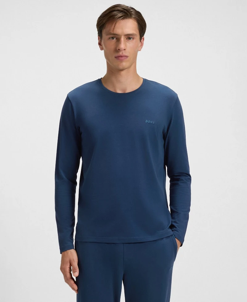 Boss Men's Mix and Match Long-Sleeve Crewneck T-Shirt