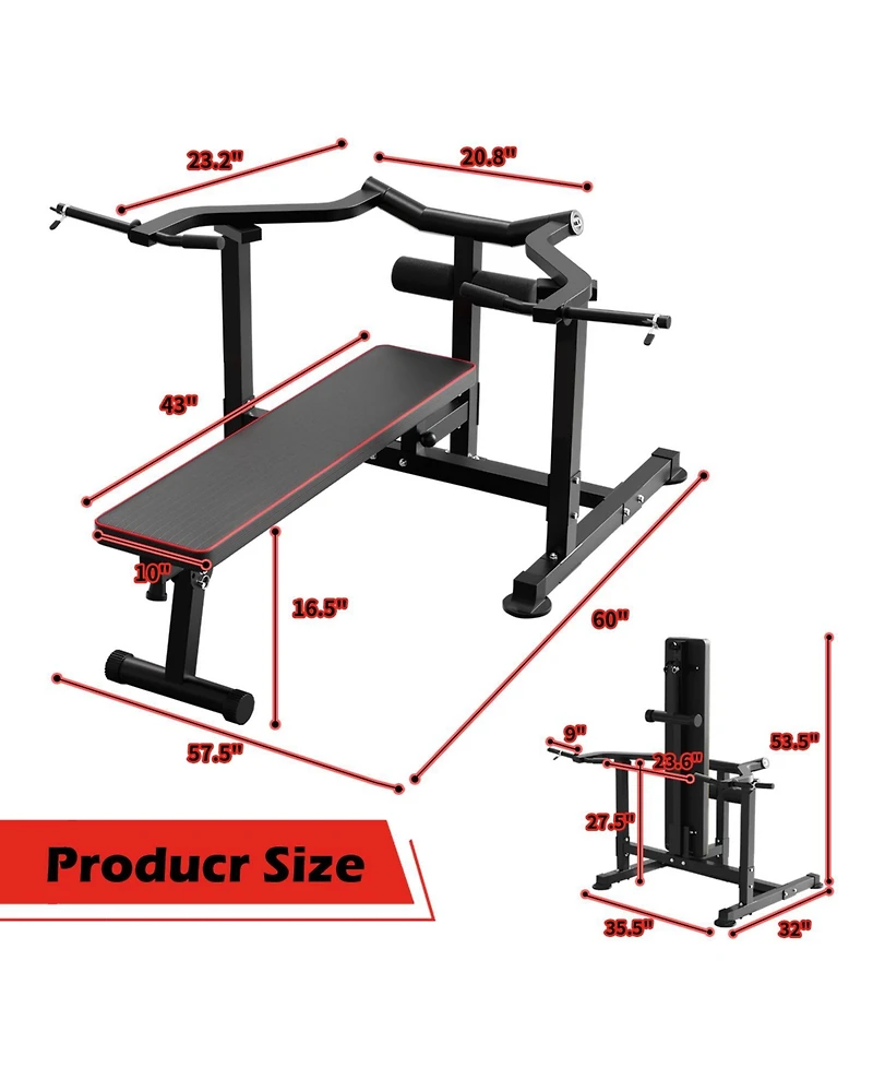 Zenova Adjustable Bench Press Machine, Weight Bench for Home Gym, Incline Bench