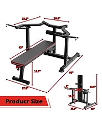 Zenova Adjustable Bench Press Machine, Weight Bench for Home Gym, Incline Bench