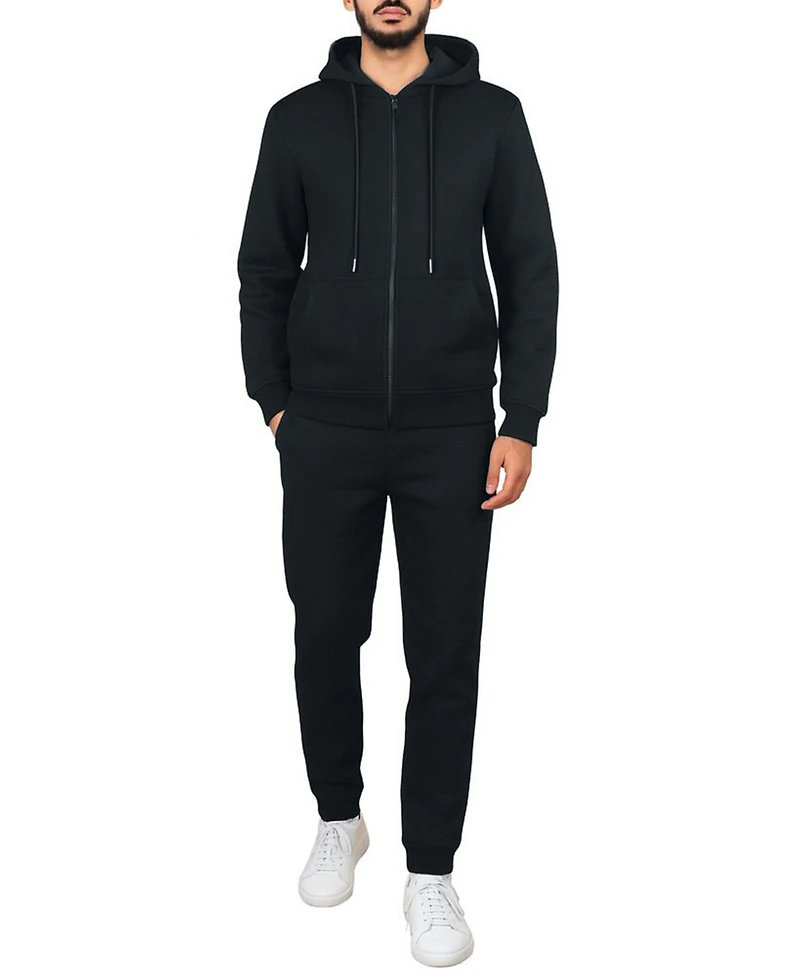 Blu Rock Men's Full-Zip Hoodie and Jogger Sweatpants Matching, 2-Piece Set