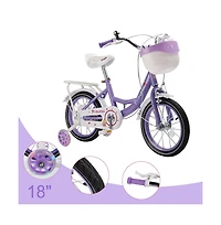 Artudatech 16-Inch Kids Bike for Ages 5-9 with Sparkling Training Wheels & Adjustable Design | Perfect Gift