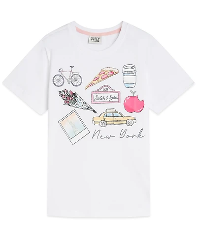 Scotch & Soda Girls 7-16 New York Graphic Print T-Shirt