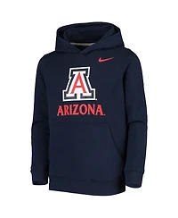 Nike Big Boys and Girls Navy Arizona Wildcats Stadium Club Fleece Pullover Hoodie