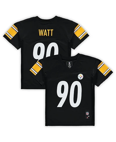 Outerstuff Preschool T.j. Watt Black Pittsburgh Steelers Replica Player Jersey