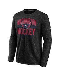 Fanatics Men's Gray Washington Capitals Iced Out Long Sleeve T-Shirt