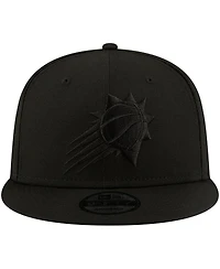 New Era Men's Phoenix Suns Black On Black 9FIFTY Snapback Hat