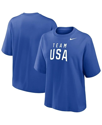 Nike Women's Royal Team Usa Boxy T-Shirt