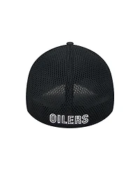 New Era Men's Black Houston Oilers Main Neo 39THIRTY Flex Hat