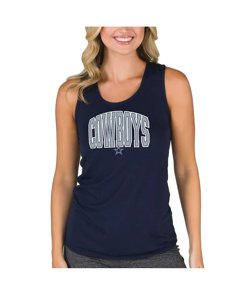 Concepts Sport Women's Navy Dallas Cowboys Marathon Racer Back Tank Top