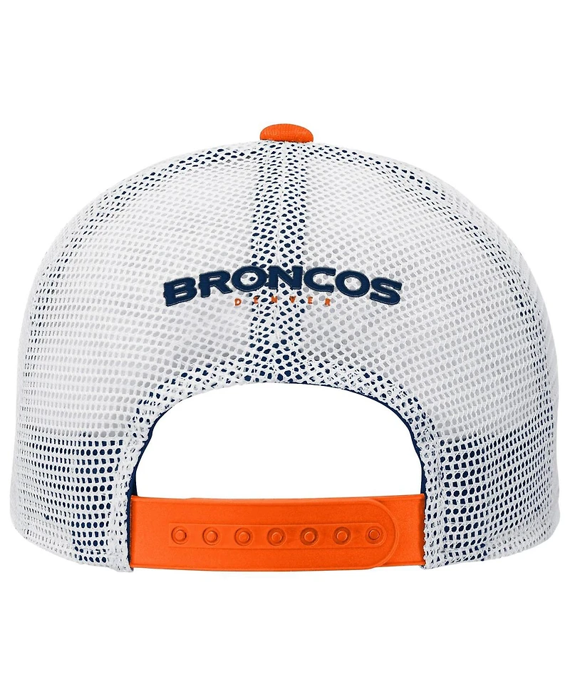 Outerstuff Preschool Orange Denver Broncos Core Lockup Trucker Adjustable hat