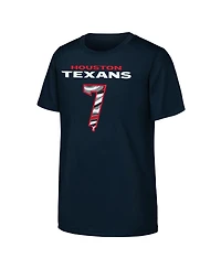 Outerstuff Big Boys and Girls C.j. Stroud Navy Houston Texans Mainliner Drip Player Name Number T-Shirt