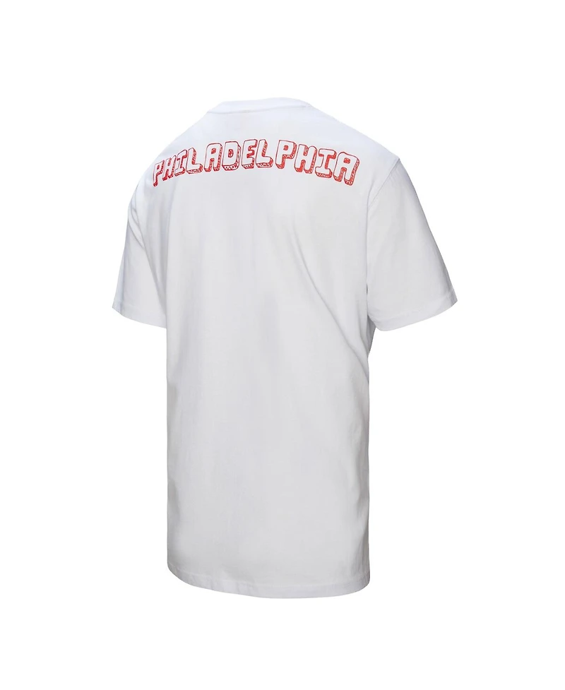 Mitchell & Ness Women's White Philadelphia Phillies Striker Premium Graphic T-Shirt