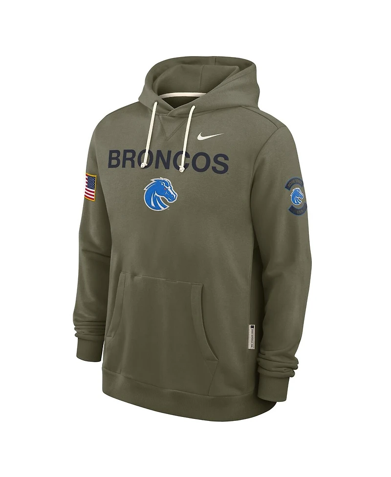 Nike Men's Olive Boise State Broncos 2025 Military Appreciation Dri-fit Hoodie