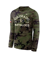 Nike Men's Camo Colorado Buffaloes 2025 Military Appreciation Legend Dri-fit Long Sleeve T-Shirt