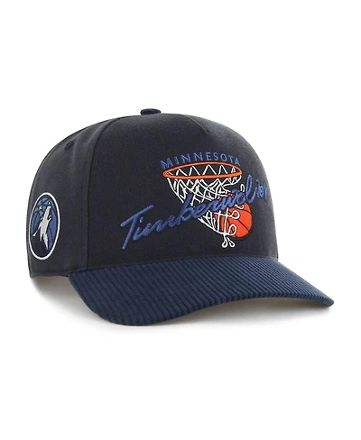 '47 Brand Men's Navy Minnesota Timberwolves Nothing But Net Hitch Adjustable Hat