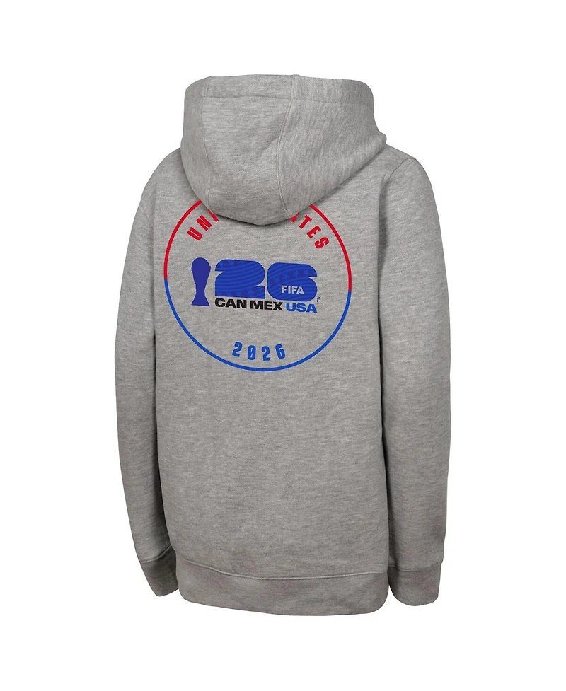 Outerstuff Men's Heather Gray Fifa World Cup 2026 Graphic Hoodie