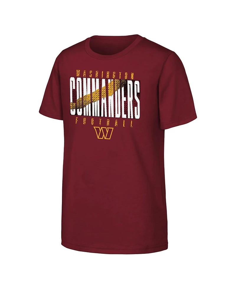 Outerstuff Big Boys and Girls Burgundy Washington Commanders Posterize T-Shirt