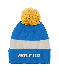 Outerstuff Big Boys and Girls Powder Blue Los Angeles Chargers Modern Fan Cuffed Knit with Pom Hat