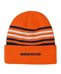 Outerstuff Big Boys and Girls Orange Denver Broncos Essentials Cuffed Knit Hat