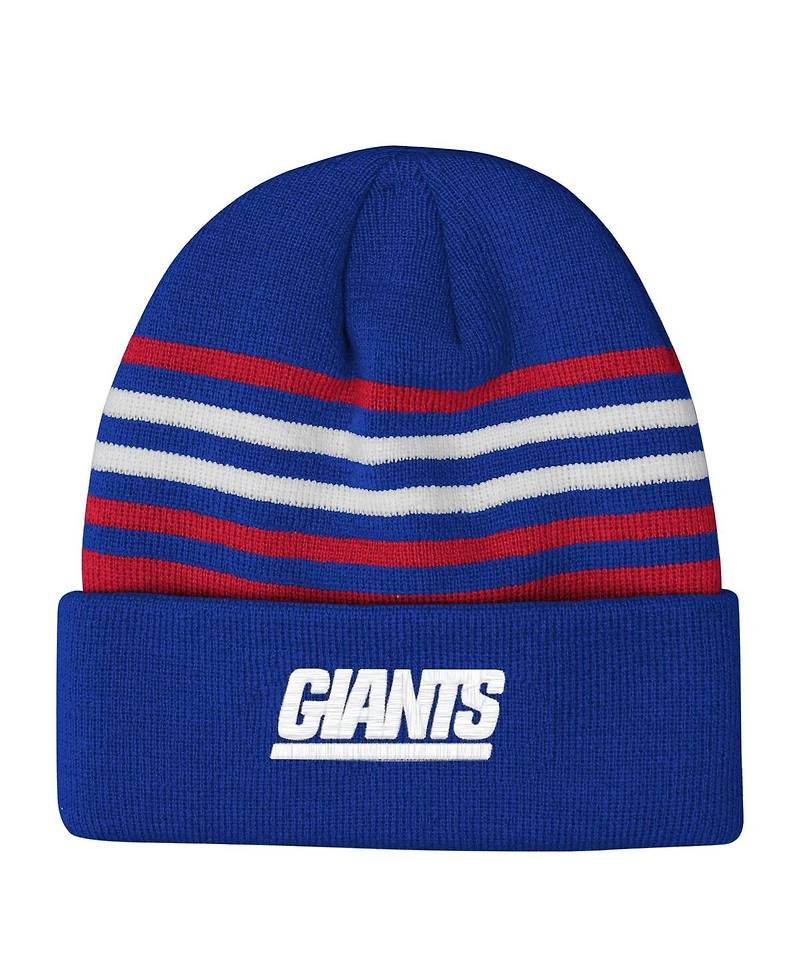 Outerstuff Big Boys and Girls Royal New York Giants Essentials Cuffed Knit Hat