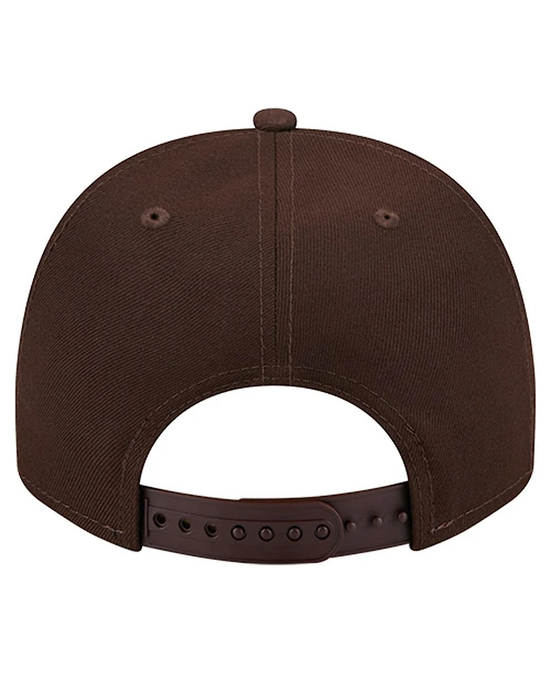 New Era Men's Brown San Diego Padres Local Play A-Frame 9FIFTY Snapback Hat