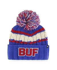 '47 Brand Women's Royal Buffalo Bills Emma Cuffed Knit with Pom Hat