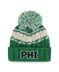 '47 Brand Women's Kelly Green Philadelphia Eagles Emma Cuffed Knit with Pom Hat