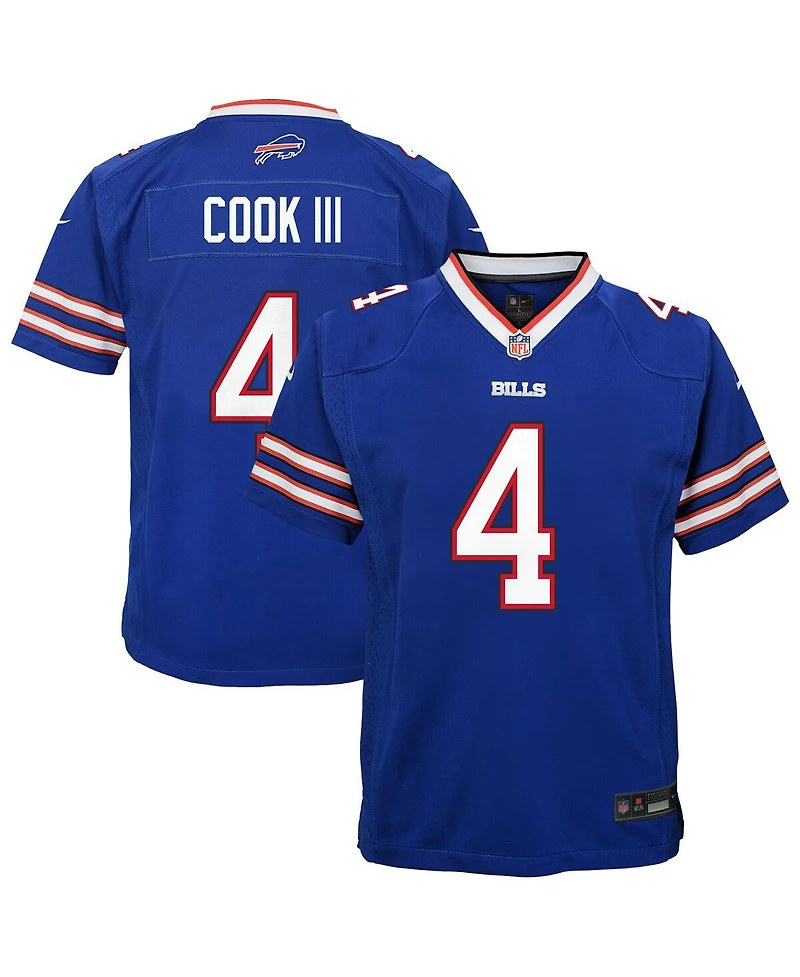 Nike Big Boys and Girls James Cook Iii Royal Buffalo Bills Game Jersey