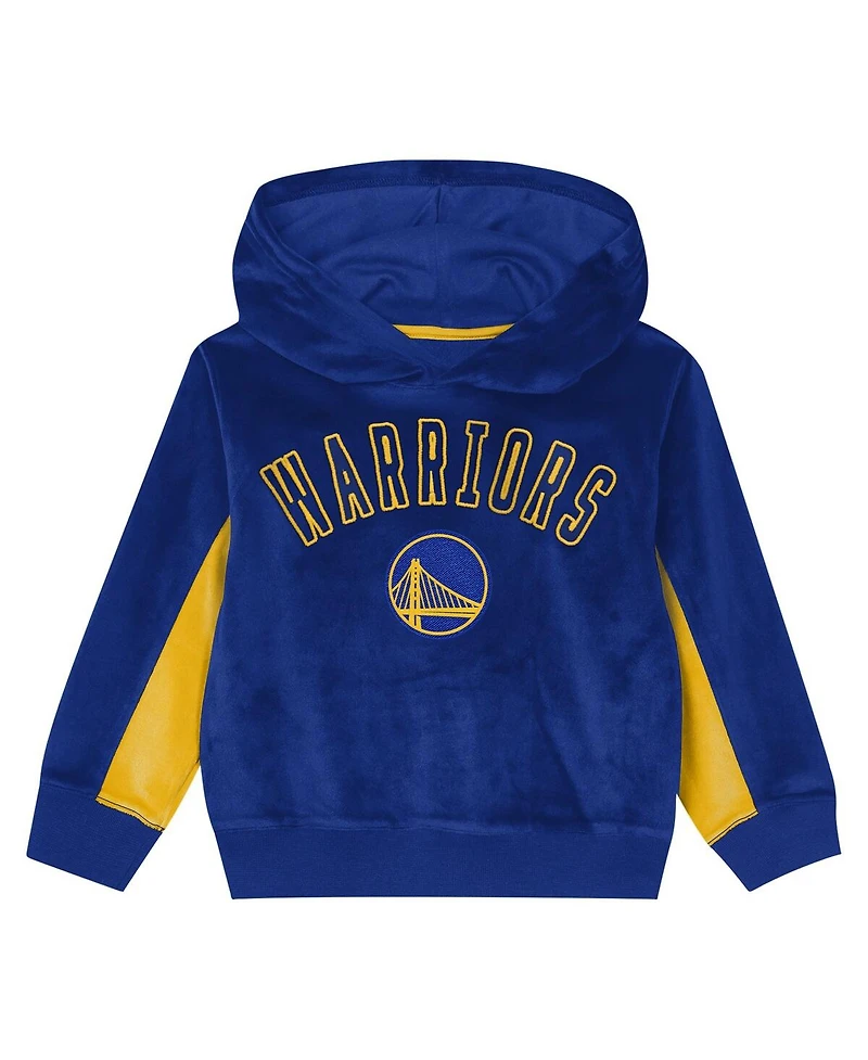 Outerstuff Preschool Royal Golden State Warriors Velour Hoodie