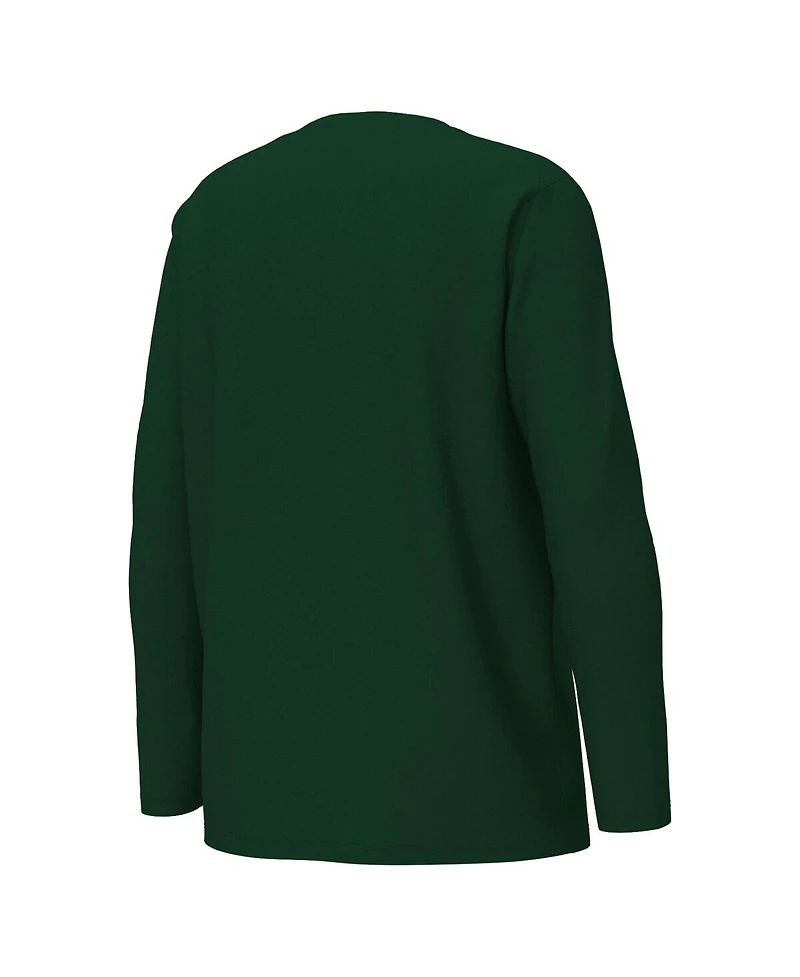 Outerstuff Big Boys and Girls Green Bay Packers Chestnut Holiday Sleep Set