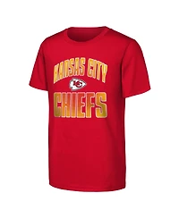 Outerstuff Big Boys and Girls Red Kansas City Chiefs Never Quit 2-Pack T-Shirt Set