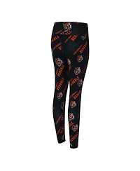 Concepts Sport Women's Black Cincinnati Bengals Mosaic Allover Print Leggings