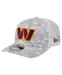 New Era Men's Gray Washington Commanders Salute to Service Fan Pack 9SEVENTY Trucker Adjustable Hat