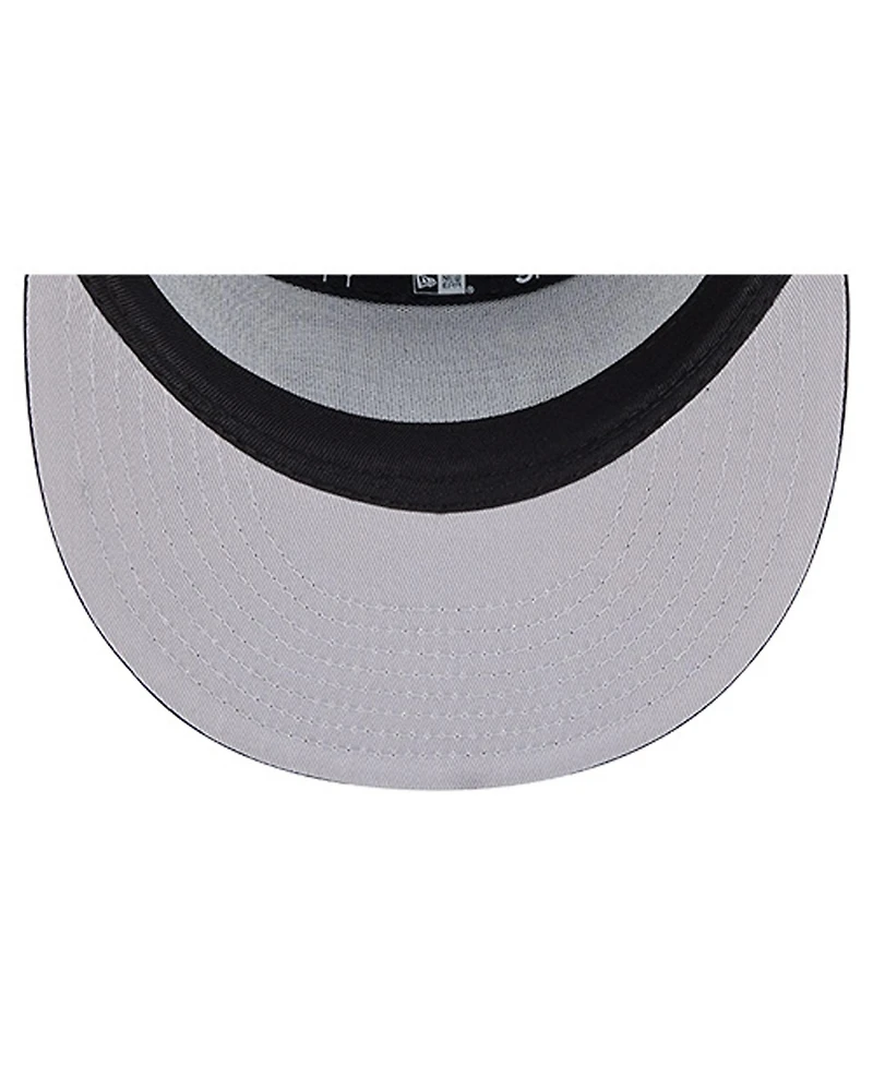 New Era Men's Black Cincinnati Bengals Ripstop Patch 9FIFTY Split Panel Snapback Hat