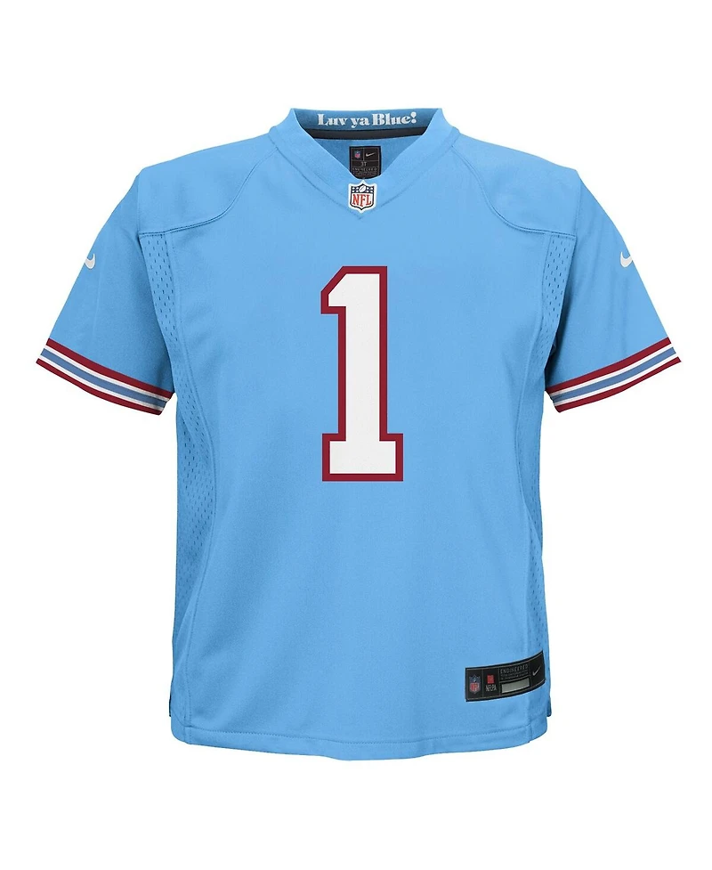 Nike Preschool Cameron Ward Light Blue Tennessee Titans Alternate 2 Player Game Jersey