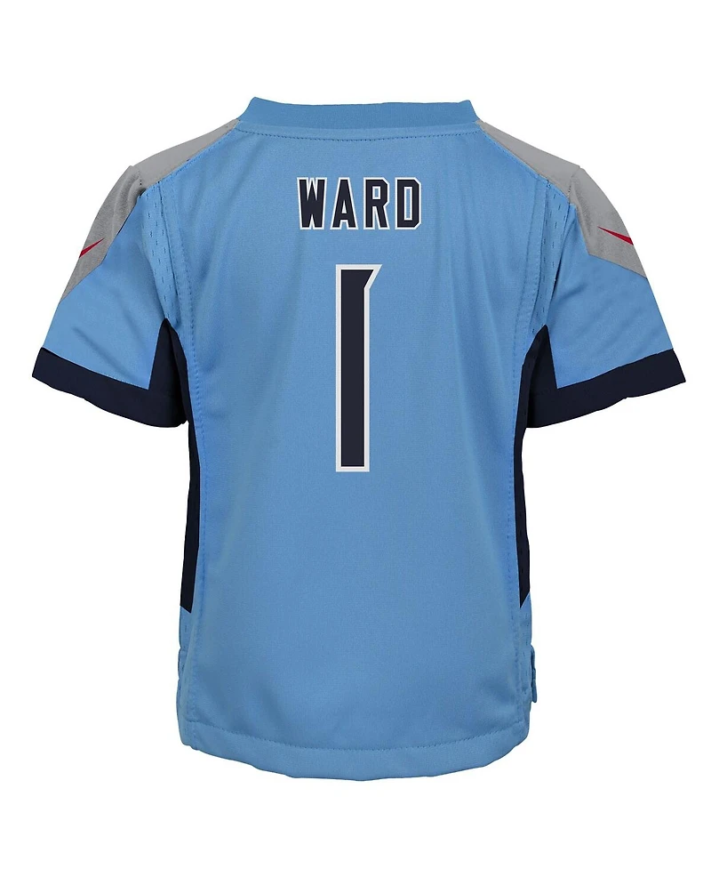 Nike Baby Boys and Girls Cameron Ward Light Blue Tennessee Titans Team Player Game Jersey