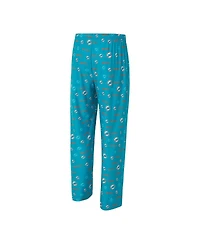 Concepts Sport Men's Aqua Miami Dolphins Mosaic All Over Print Pants