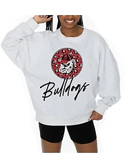 Gameday Couture Women's Ash Georgia Bulldogs Premium Fleece Pullover Sweatshirt