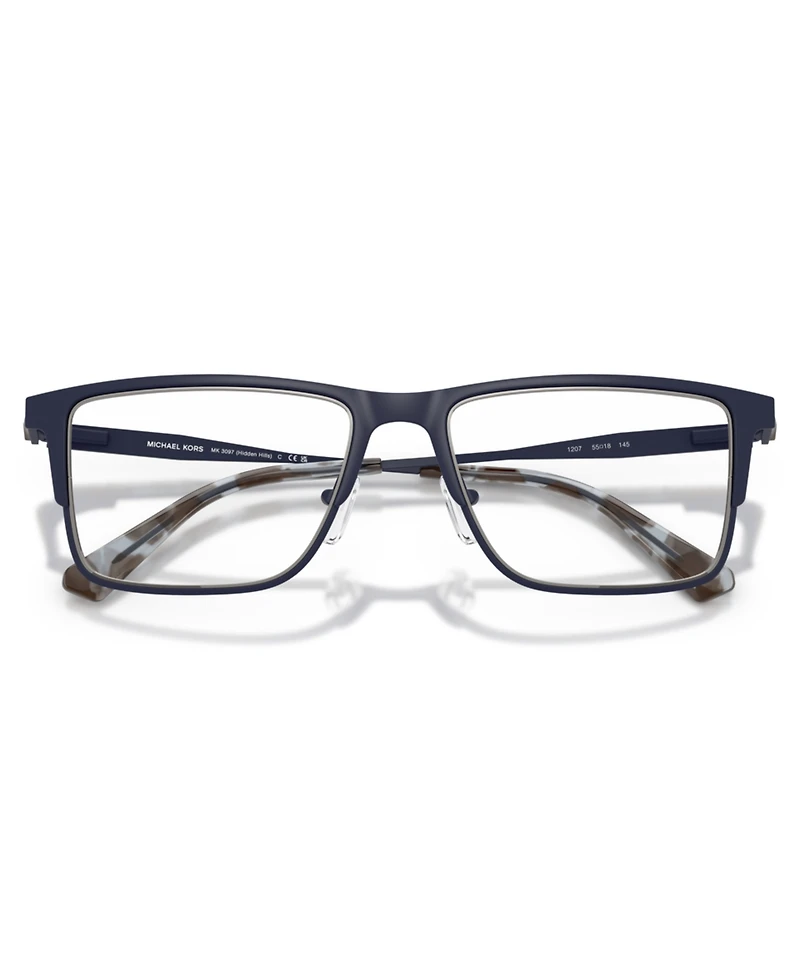 Michael Kors Men's Square Hidden Hills Eyeglasses