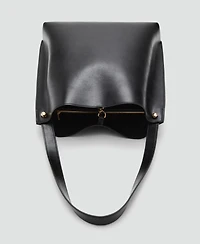 Mango Women's Metal Details Bucket Bag