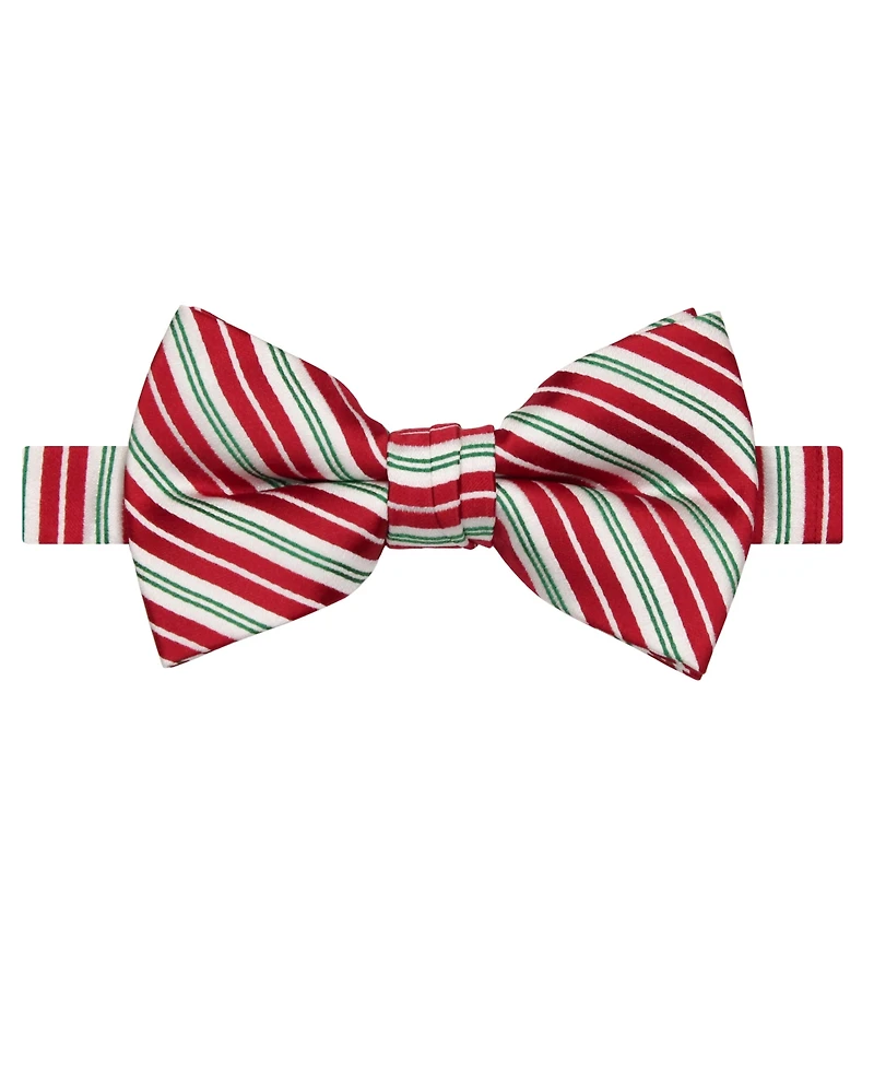 Hallmark Holiday Traditions Men's Candy Cane Slim Bow Tie