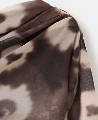 Mango Women's Asymmetrical Floral Print Dress