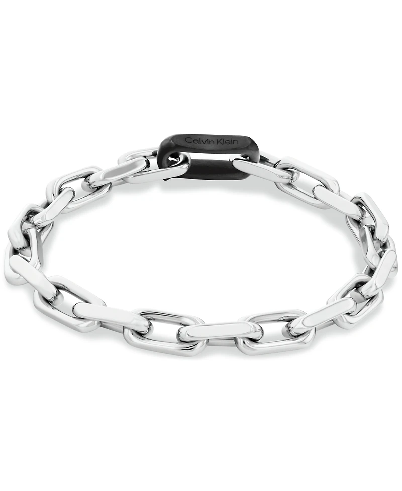 Calvin Klein Men's Aspire Silver Tone Stainless Steel Bracelet